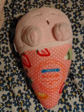 Kirby Pink Strawberry-Print Plush